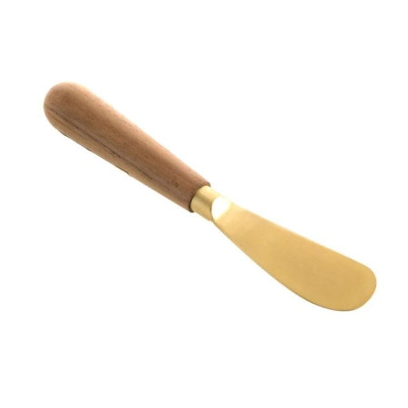 Brass Spreader Knife with Wooden Handle - Knives