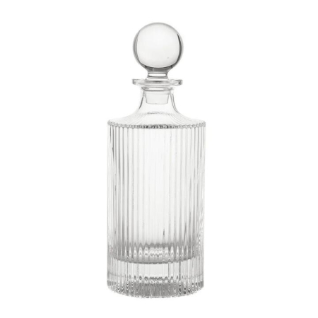 Decanter Henry Ribbed Clear - Decanters