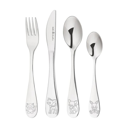 Cutlery Set Kids 4pce - Home & Garden > Kitchen & Dining > Tableware > Cutlery