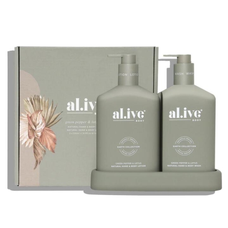 al.ive body Green Pepper & Lotus Wash & Lotion Duo - Body Washes