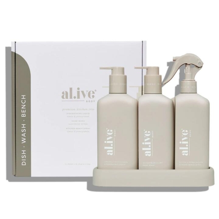 al.ive body Lemon & Pomegranate + Watermelon & Lime Kitchen Trio - Dish Washes
