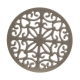 Chocolate Round 20cm Cast Iron Kitchen Trivet - Trivets