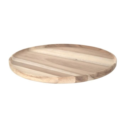 Acacia Wood Round Tray 33cm - Trays