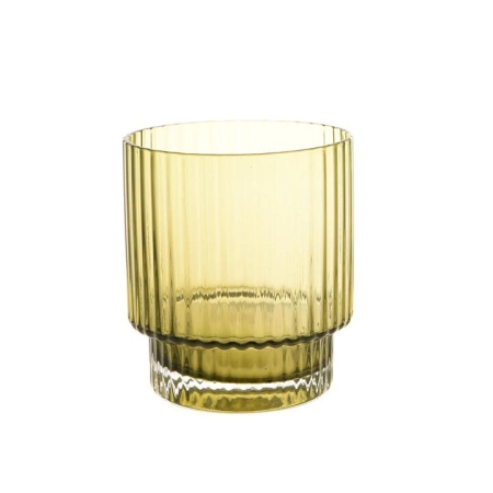 Optic Glass Tumbler Olive Green - Home & Garden > Kitchen & Dining > Tableware > Drinkware