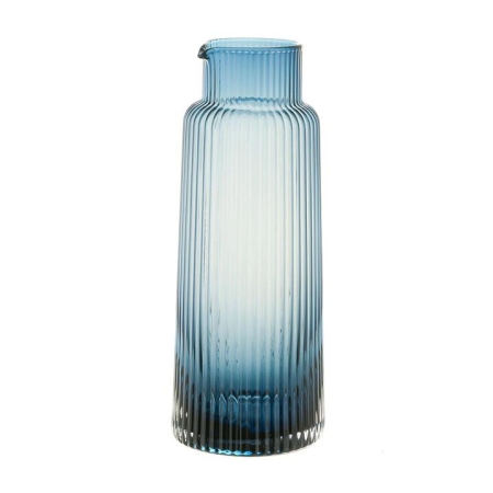 Optic Glass Pitcher Navy Blue 1L - Pitchers