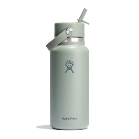 Hydro Flask Wide Mouth Agave Bottle with Flex Straw Cap 946ml - Water Bottles