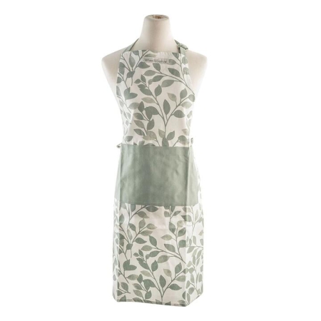 Apron Green Leaves Print - Aprons
