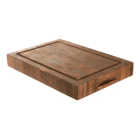 Acacia End Grain with Groove Chopping Board 38x26x5cm - Kitchen Utensils & Gadgets