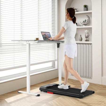 CostwayUnder Desk Treadmill with Remote and APP Control-Red CostwayUnder Desk Treadmill with Remote and APP Control-Red
