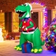 Costway1.83M Inflatable Christmas Dinosaur with LED Lights for Yard & Party - Decor > Holiday Decor > Christmas > Christmas Inflatables