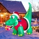 Costway1.82M Inflatable Christmas Dinosaur with Gift for Indoor/Outdoor - Decor > Holiday Decor > Christmas > Christmas Inflatables