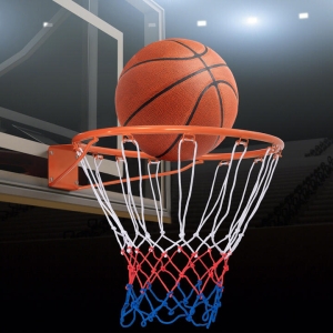 Costway38 cm Wall Door Mounted Basketball Goal Rim for Indoor Outdoor-Orange