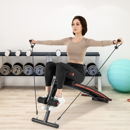 CostwayMultifunctional Sit up Bench with 4 Adjustable Positions - Sports > Benches