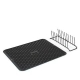 Rinse Dish Draining Mat with Rack