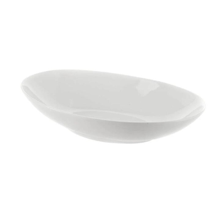 White Oval Bowl 25x17cm - Bowls