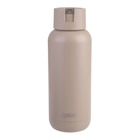 Oasis Ceramic Bottle Latte - Water Bottles