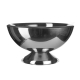 Hammered Stainless Steel Footed Champagne Tub 43x25cm - Tubs