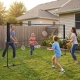 CostwayAdjustable Badminton Volleyball Net Set for Backyard-310 cm-Black CostwayAdjustable Badminton Volleyball Net Set for Backyard-310 cm-Black