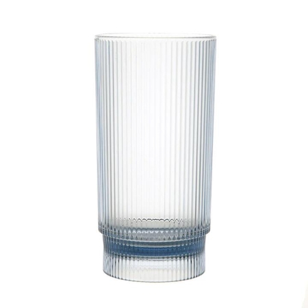 MS Ribbed Blue Hi Ball - Home & Garden > Kitchen & Dining > Tableware > Drinkware