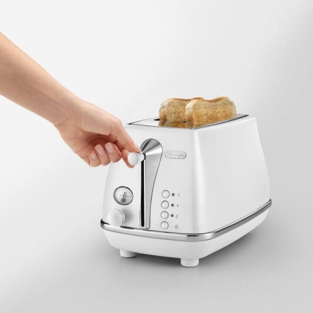 Delonghi Icona Capitals 2 Slice Toaster White