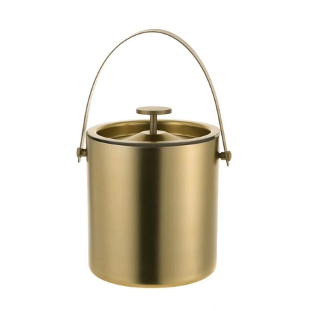 Vegas Double Wall Gold Ice Bucket - Coolers