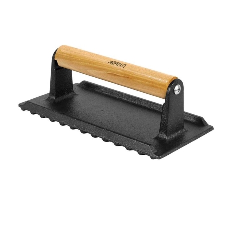 Meat Press Cast Iron with Wood Handle - Presses