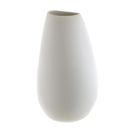 Matt White Tall Bulb Vase Medium 24x23x40cm - Vases
