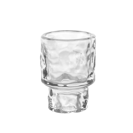 Clear 8.1cm Glass Candle Holder - Candle Holders