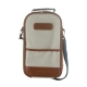 Cream/Tan & Navy Handles 35cm Cooler Tote Bag - Bags
