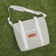 Cream/Tan & Navy Handles 34cm Cooler Wine Bag - Bags