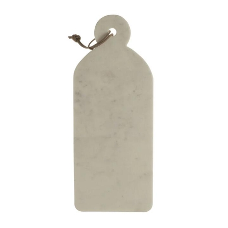 White Marble Board with Handle 42x17cm - Bowls