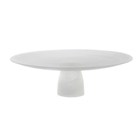 Matte White Alabaster Cake Stand - Cake Stands
