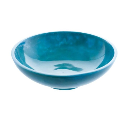 Ocean Resin Footed Bowl 24x8cm - Bowls