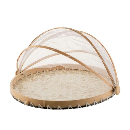 Fishscale Green Capiz Food Cover 40x3cm - Food Covers