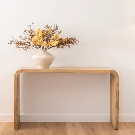 Agnes 75x130cm Mango Wood Console Table - Tables