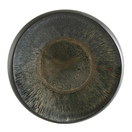 Organic Bowl Matt Black with Atomic Inner 35x8cm - Bowls