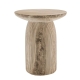 Mocha Marble Look Sphere 40x47cm Side Table - Side Tables