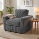 CostwayFurry Boneless Couch with Removable Cover and Pillow-Grey