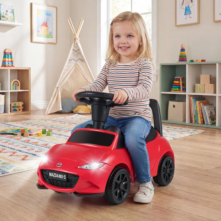 CostwayKids Ride On Push Car with Under-Seat Storage for Toddlers Aged 12-36 Months-Red