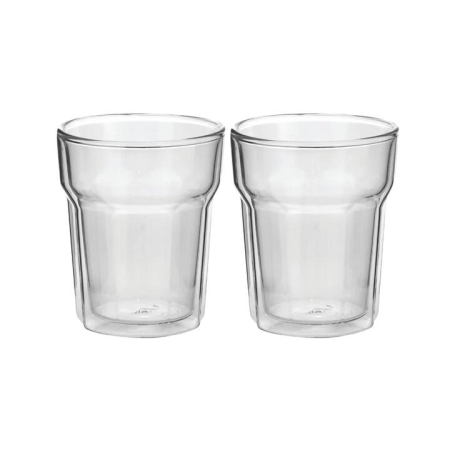 Avanti Picardie Double Wall 250mL Set/2 Coffee Glass - Coffee Glasses