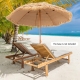 Costway2.2M Hawaiian Portable Hula Umbrella for Beach, Pool - Outdoor > Outdoor Shades > Outdoor Umbrellas