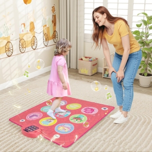 CostwayFun Dance Mat for Kids with 5 Levels 9 Keyboard Sounds and 9 Demo Songs