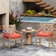 CostwayPatio Cushions Set of 2 with Waterproof and Sun Protection-Turquoise - Outdoor > Outdoor & Patio Furniture > Outdoor Furniture Accessories