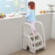 Costway170 cm Bathroom Cabinet Narrow Floor Storage with 2 Shelves 2 Doors 1 Drawer-Grey - Bath > Floor Cabinets