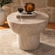 Mocha Marble Look 60x45cm Coffee Table - Tables