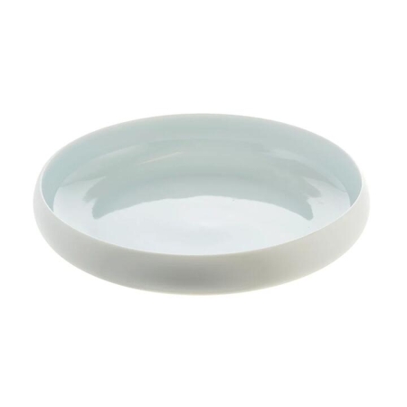 Matte Light Blue 23x5cm Stoneware Bowl - Bowls