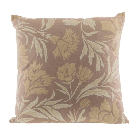 Nude Cream & Mauve Floral Print Square 50cm Cushion - TOYS