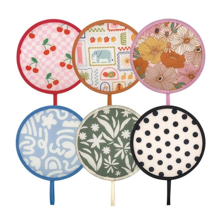Pop Folding Travel Fan Assorted Designs - Travel Fan