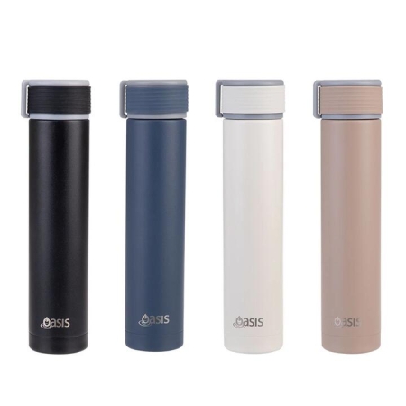 Oasis Skinny Mini 240mL Stainless Steel Double Wall Insulated Drink Bottle - Bottles