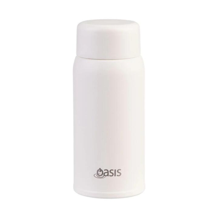 Oasis Mini-Mini Linen 150mL Stainless Steel Double Wall Insulated Drink Bottle - Bottles